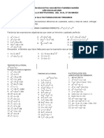 Guia No. 3 Factorizacion de Trinomios