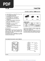 Quad 2-Input and Gate: Order Codes