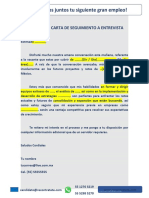 Mini Guía CARTA DE SEGUIMIENTO A ENTREVISTA