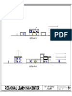 Regional Learning Center: Section at X-X'