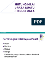 Menghitung Nilai Rata-Rata Suatu Distribusi Data