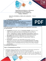 Activity Guide and Evaluation Rubric - Task 2 - Writing