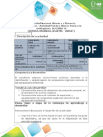 Contingencia Curo 300047 - Química - Orgánica - Componente Práctico - Actividad - Alterna