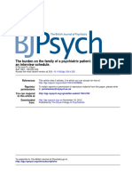 The Burden On The Family of A Psychiatric Patient - Development of An Interview Schedule Pai1981 PDF