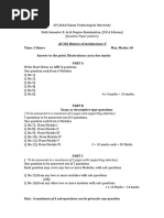 University Question Pattern S6 B Arch KTU - Draft QP FEB 2019