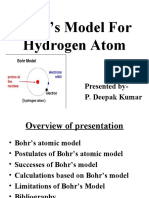 Bohrs Model For Hydrogen Atom