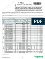 Annex Getting Started With ATV312: Short-Circuit Current Ratings (SCCR) and Branch Circuit Protection