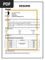 Kajal Resume