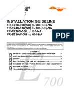 FR-E700 Installation Guideline Inverter