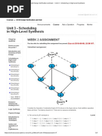 Unit 3 - Scheduling in High-Level Synthesis: Week 2 Assignment