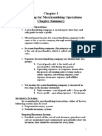 Accounting For Merchandising Operations Chapter Summary