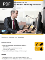 Configurable User Interface For Pricing - Overview: Commodity Management Solutions From SAP