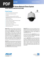 Spectra IV IP Series Network Dome System: Product Specification