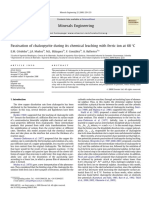 Minerals Engineering: E.M. Córdoba, J.A. Muñoz, M.L. Blázquez, F. González, A. Ballester