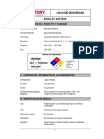 MSDS Agua de Bateria