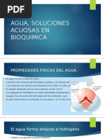 Agua, Soluciones Acuosas en Bioquimica