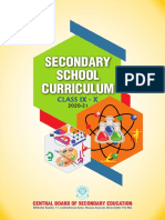 Secondary School Curriculum: Class Ix - X