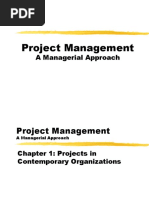 Ch1 Projects in Contemporary Organizations