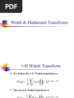 L10 - Walsh & Hadamard +haar Transforms