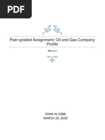 Peer-Graded Assignment: Oil and Gas Company Profile: Dima Al Kibbi MARCH 29, 2020