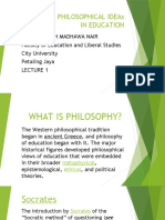 Philosophy Ideas in Education