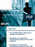 EFQM Excellence Model & Levels of Excellence: Learning Edge - July 05