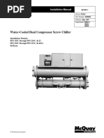 Water-Cooled Dual Compressor Screw Chiller: Installation Manual