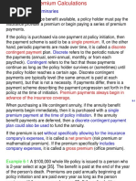 Section 6.2 - Preliminaries: Single Premium Discrete Contingent Payment