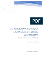 S2. Actividad Integradora. Las Finanzas Del Estado Como Sistema