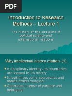 Introduction To Research Methods - Lecture 1