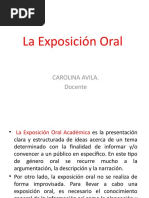 La Exposición Oral