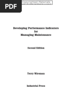 Wireman, Terry - Developing Performance Indicators For Managing Maintenance Second Edition-Industrial Press (2005) PDF