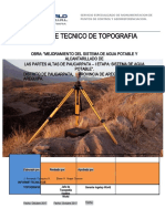 Informe Tecnico Nivelacion y Puntos Geodesicos