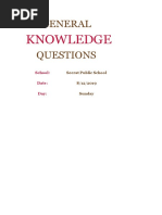 Knowledge: General Questions