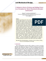 A Method To Derive Friction and Rolling Power Loss Formulae For Mixed EHL