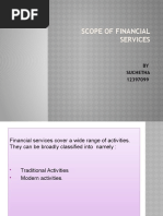 Scope of Financial Services