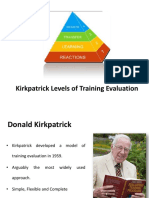 Kirkpatrick Levels of Training Evaluation