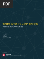 Women in The U.S. Music Industry: Obstacles and Opportunities