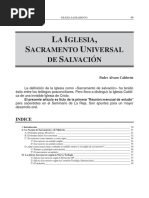 La Iglesia, Sacramento Universal de Salvación - Pe. Alvaro Calderón