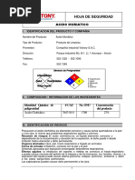 MSDS Acido Muriatico