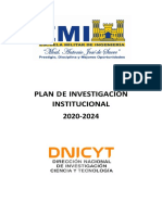 Plan Investigaciã"n Inst.