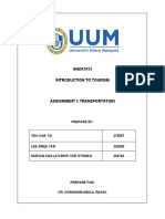 GHZA1013 Introduction To Tourism: Prepare by