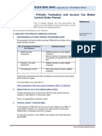 Special Updates For Prihatin Tambahan and Income Tax Matter During Movement Control Order Period