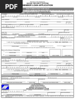 Member Loan Application: This Form Is Not For Sale