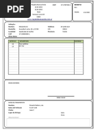 Planilla de Excel para Confeccion de Remito