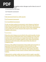 (I) Assessment On Area Basis (Ii) Volumetric Assessment