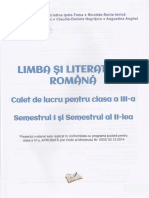 Romana - Clasa A 3-A. Sem 1 Si 2 - Caiet de Lucru - Adina