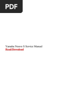 Yamaha Nouvo S Service Manual: Read/Download