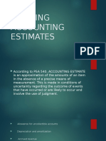 Auditing Accounting Estimates