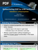 Course Systemverilog Oop For Uvm Verification Session2 Inheritance and Polymorphism Drich